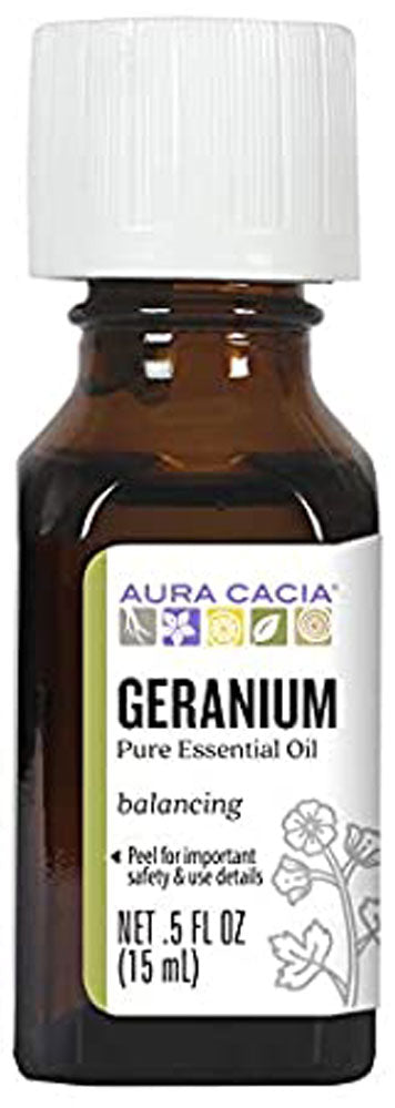 AURA CACIA Geranium Essential Oil (15 ml)