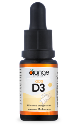 ORANGE NATURALS Kids D3 Drops (400 IU - Orange - 15 ml)