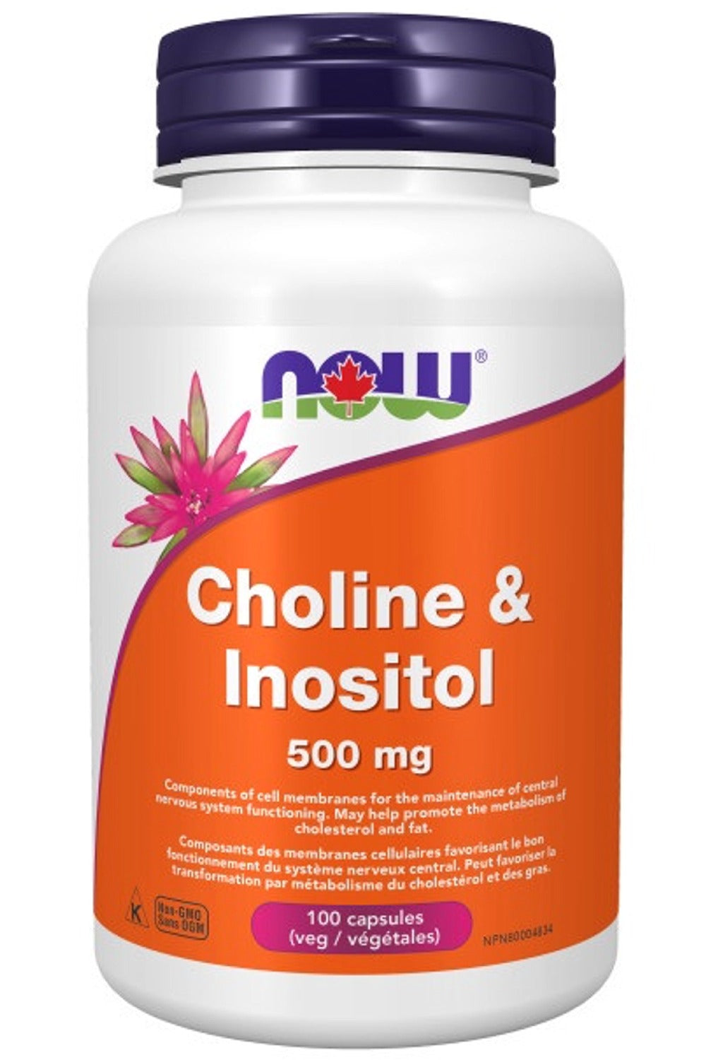 NOW Choline (250 mg) & Inositol (250 mg) - 100 caps