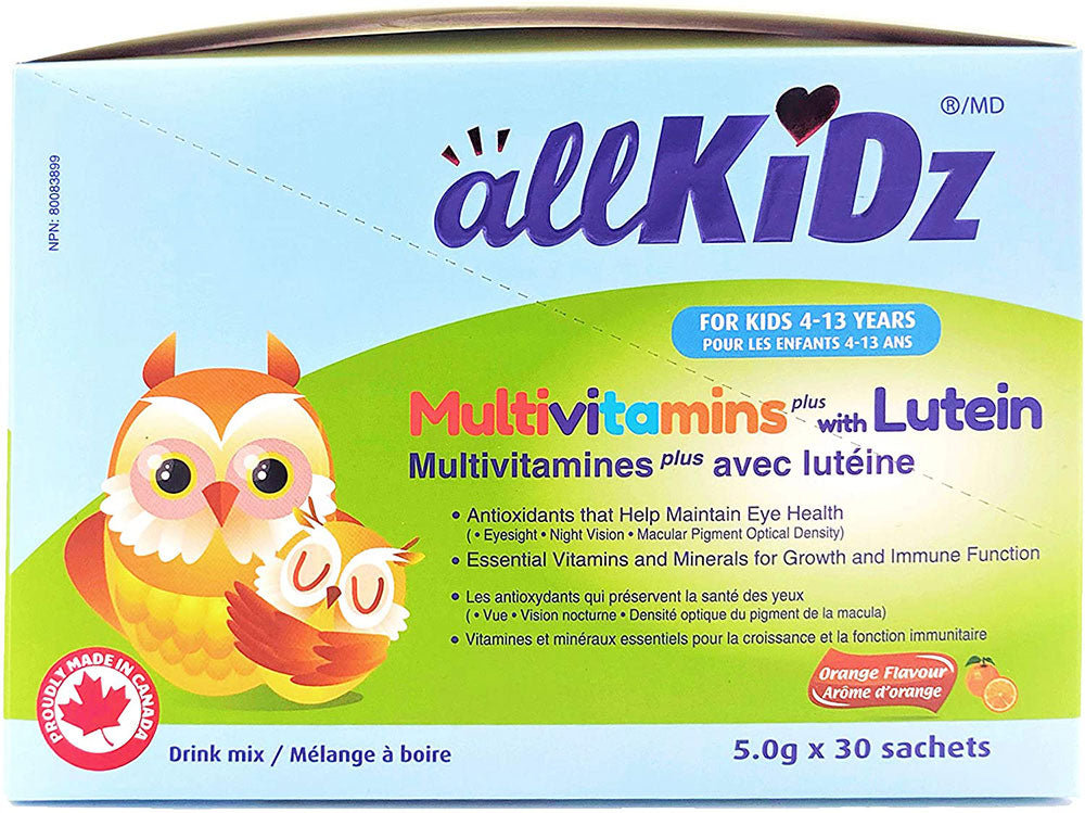 ALLKIDZ NATURALS Multivitamins + with Lutein (30 Count)