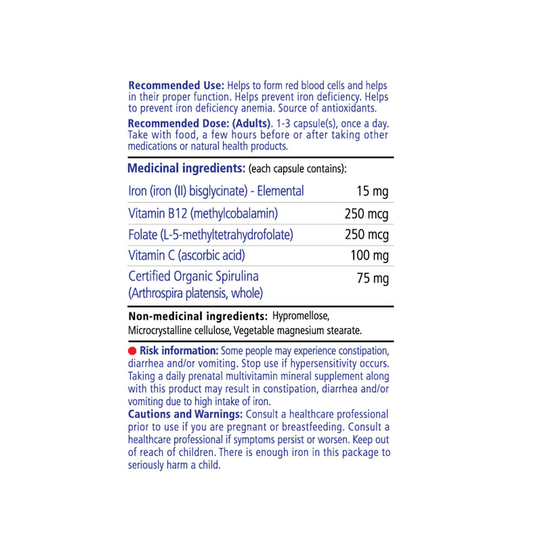 VITALITY Daily Iron + Organic Spirulina