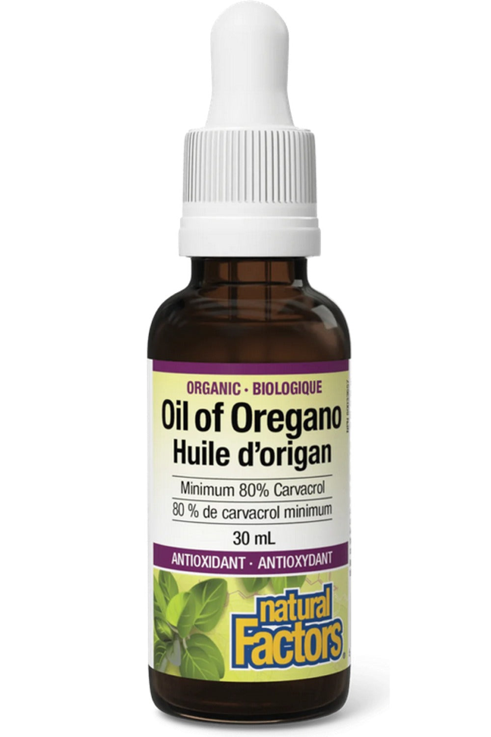 NATURAL FACTORS - Organic Oil of Oregano (30 ml)
