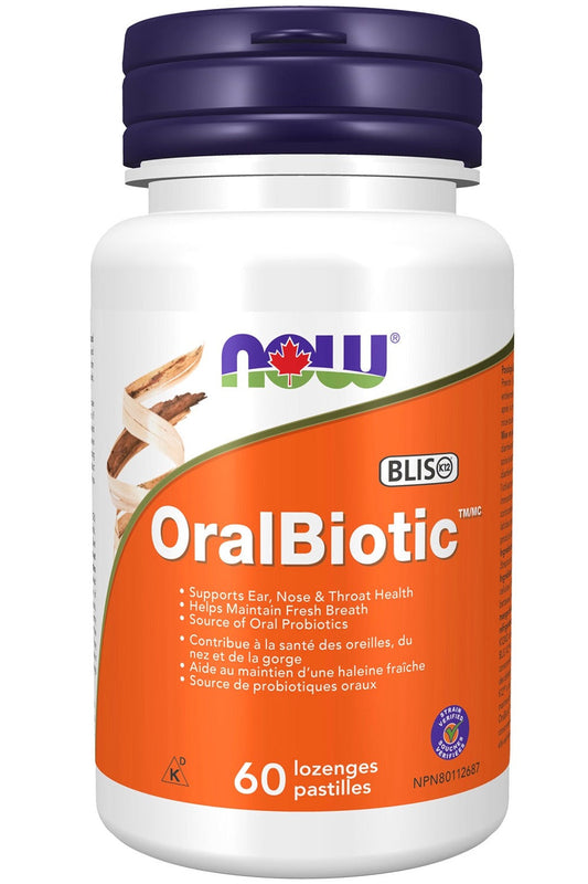 NOW OralBiotic™ Probiotic Lozenges (60 Lozenges)