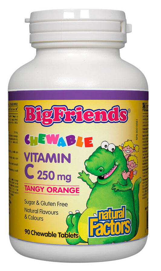 NATURAL FACTOR BIG FRIENDS Vitamin C Tangy Orange (250 mg - 90 chews)