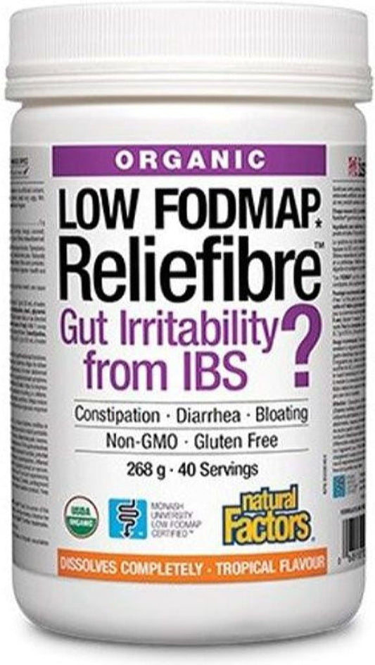 NATURAL FACTORS Low Fodmap Reliefibre™ (Tropical - 268 gr)