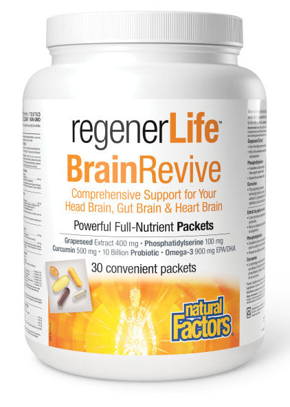 NATURAL FACTORS regenerLife BrainRevive (30 packets)