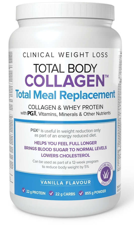 NATURAL FACTORS Total Body Collagen Total Meal Replacement (Vanilla - 855 gr)