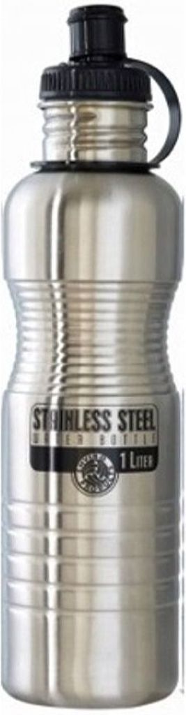 NEW WAVE - SS Water Bottle - Brushed Steel (1 Liter)